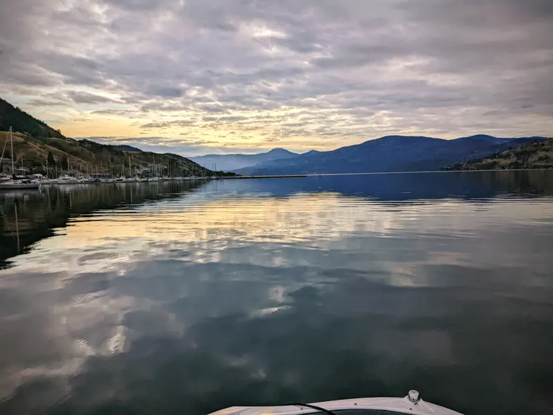 Sunset over Okanagan Lake